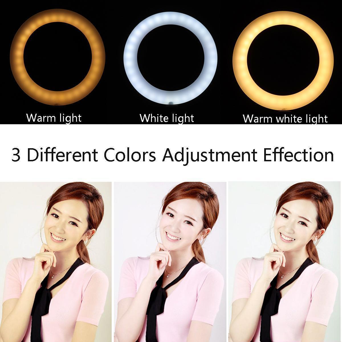 (STAND IS NOT INCLUDED) HOLA 26 CM 3 Modes Dimmable Ring Light Fill Light With Mobile holder live streaming 26CM Light